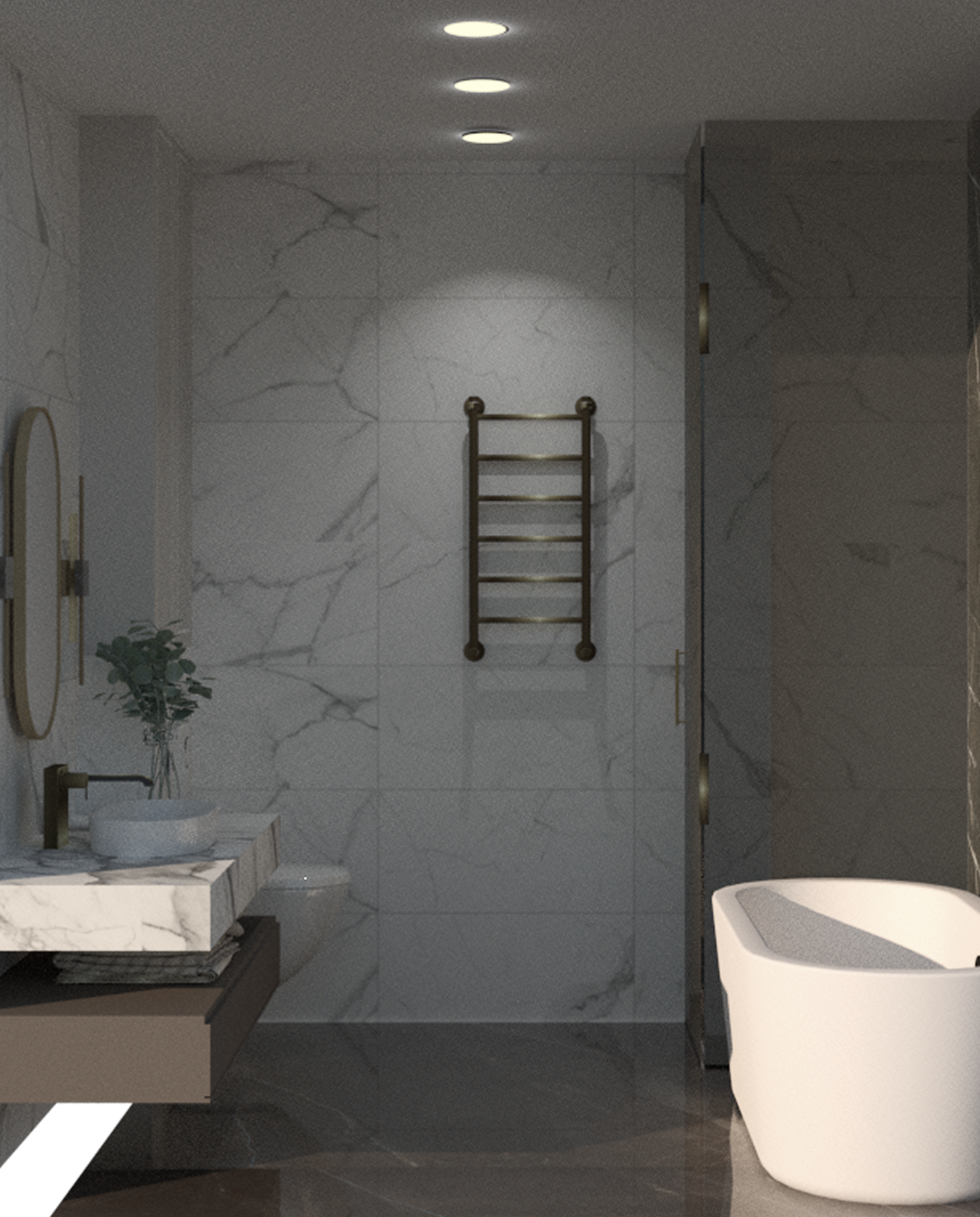 Composer's Residency, Bathoom Liza Tregouet Interiors, Interior Designer, Switzerland