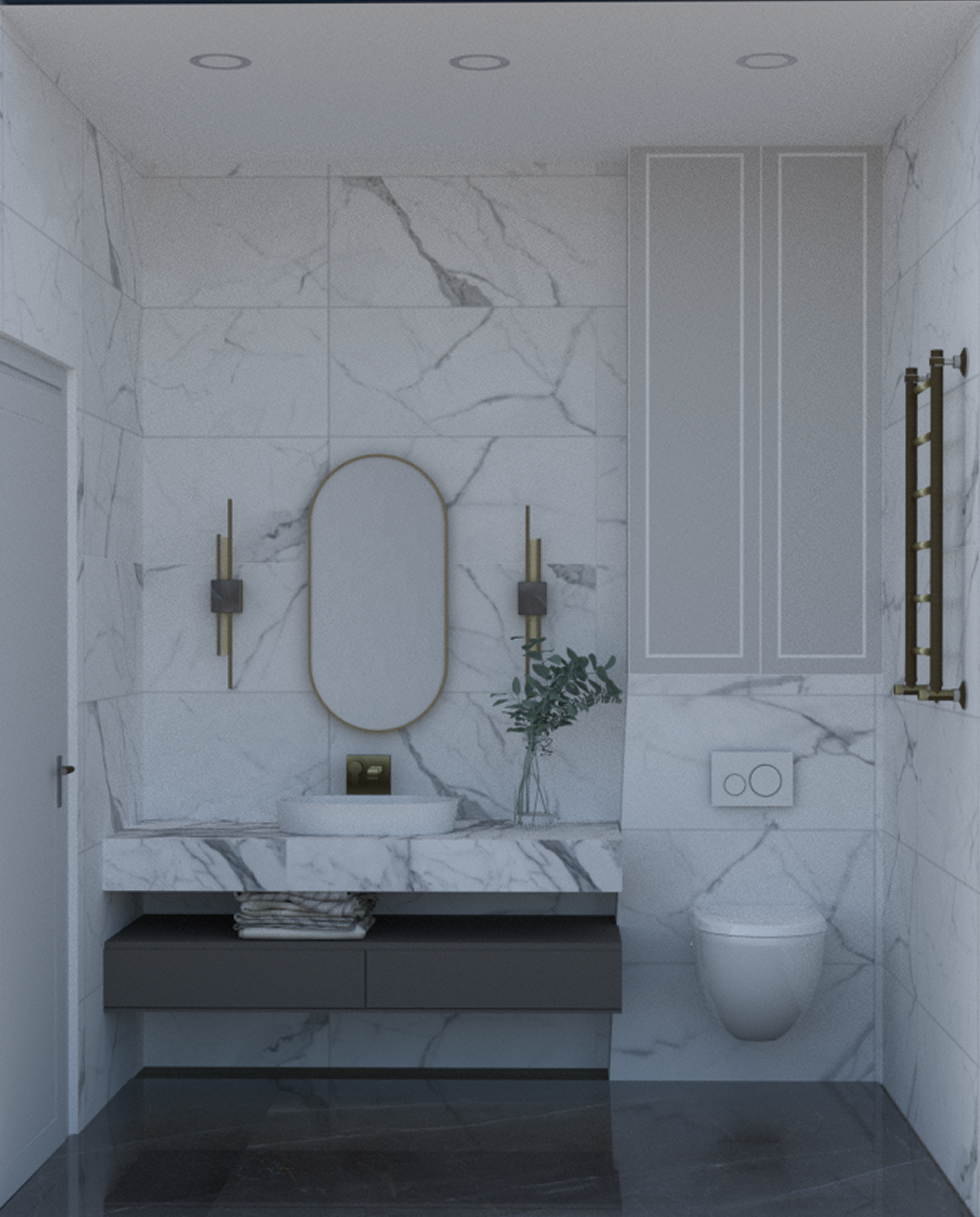 Composer's Residency, Bathoom Liza Tregouet Interiors, Interior Designer, Switzerland