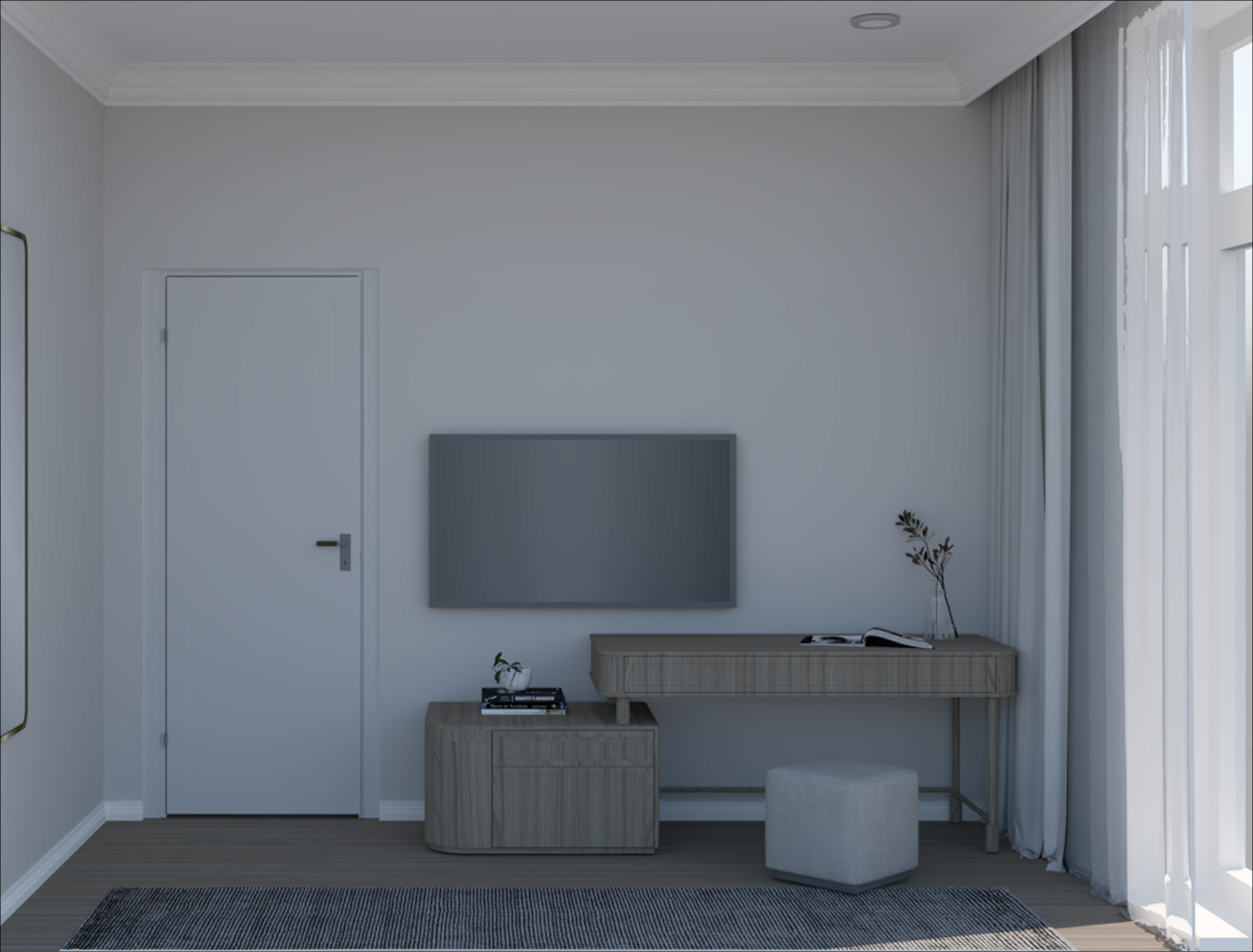 Composer's Residency, Sleeping Room, Liza Tregouet Interiors, Interior Designer, Switzerland
